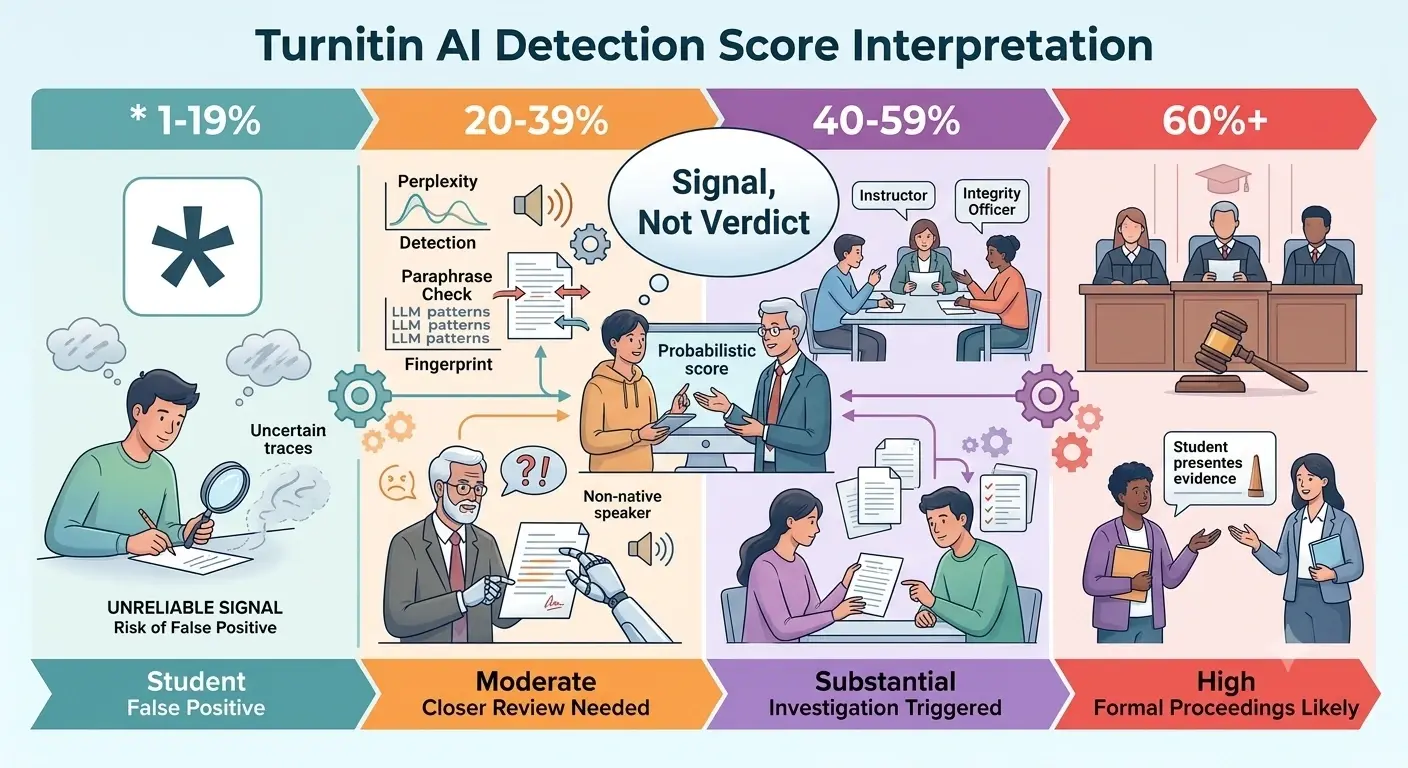 What Does *% Mean in a Turnitin AI Report? Every Score Explained